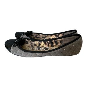 Sam Edelman Flats Shoes Size  8 m black and gray with silver glitter